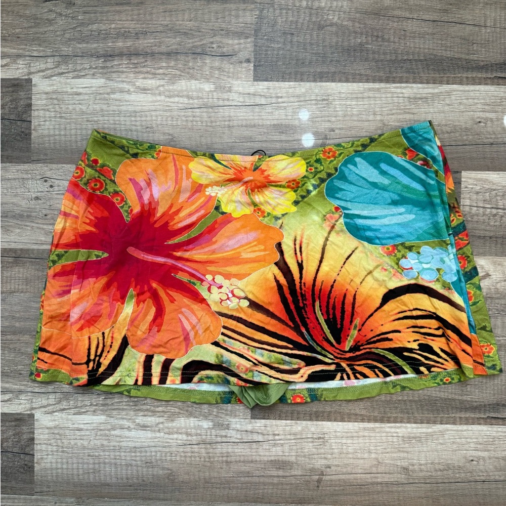Tiger Mist Multicolor Floral Mini Skirt